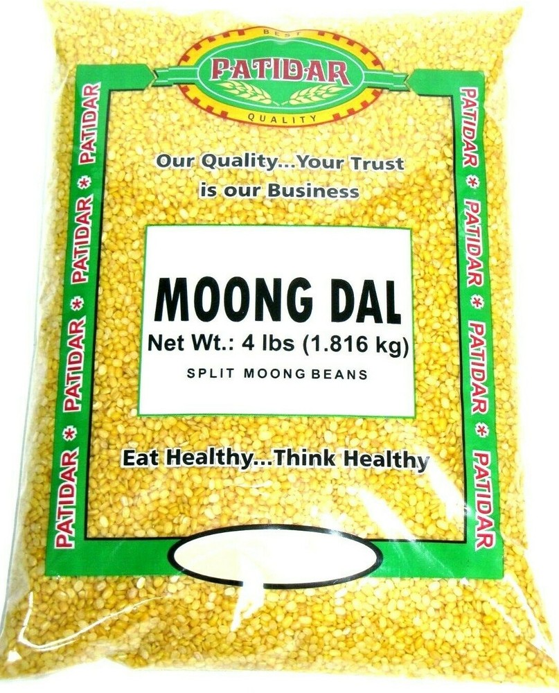 Split Moong Dal Yellow Split Lentils Split Mung Beans 4 lb No Husk Clean