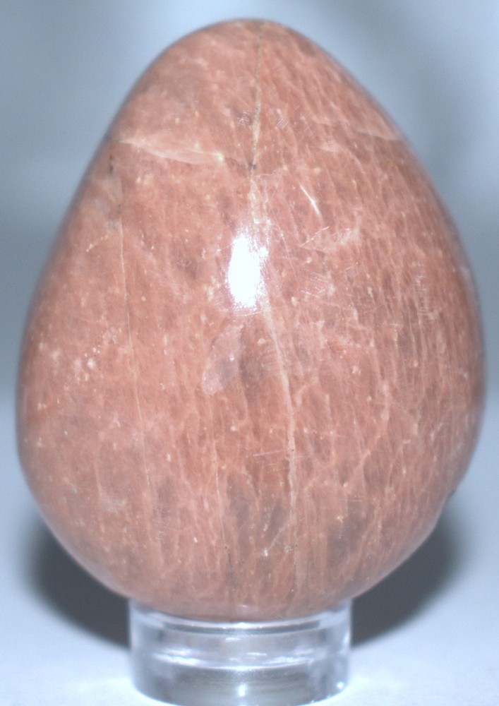 Beautiful Peach Moonstone Egg 1.7"/61 Grams