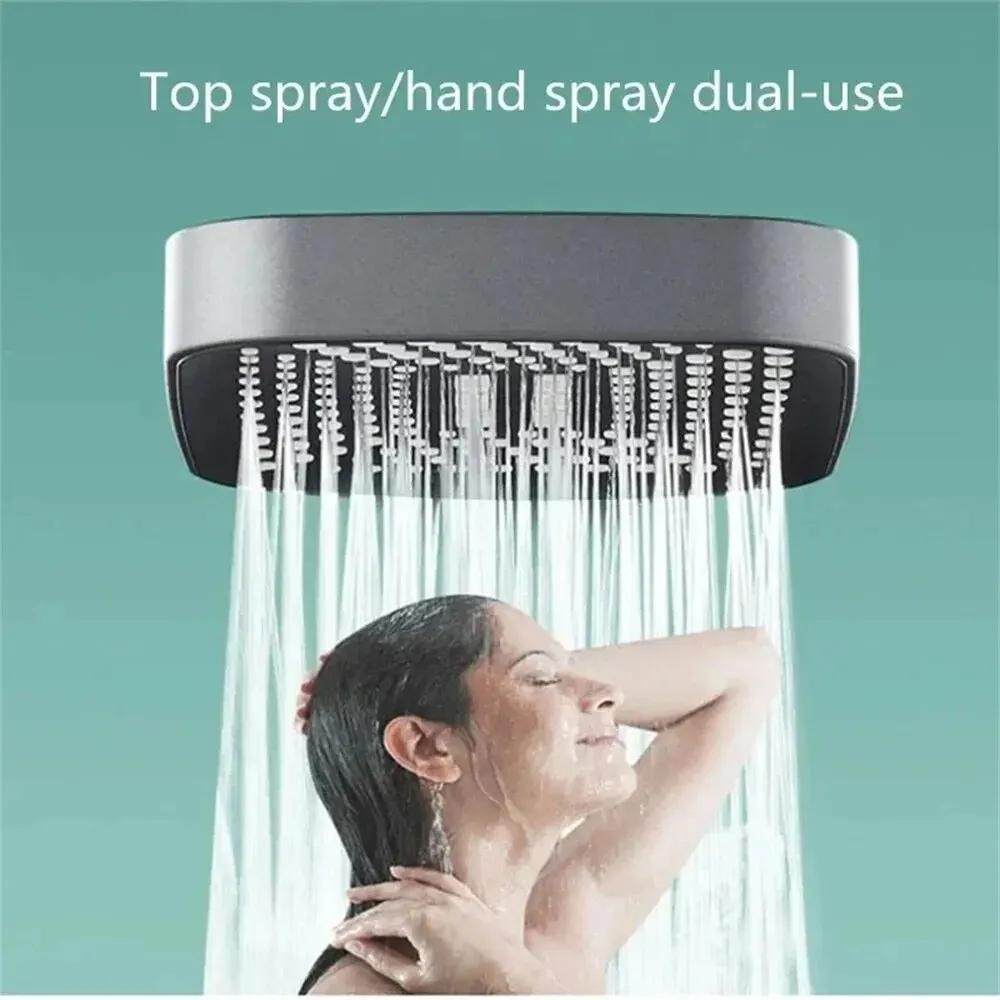 Adjustable Shower Head 3-mode High Pressure Rainfall – Water Saving Design