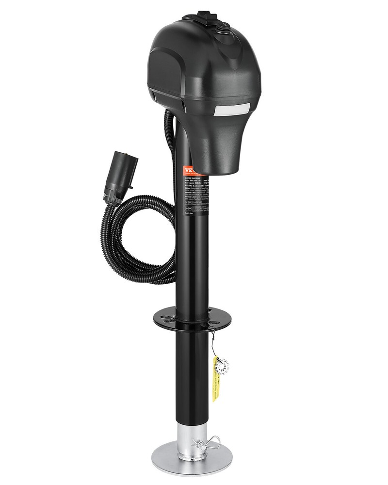 Electric Trailer Jack 3500 lbs Power Tongue Jack for RV Trailer & Camper Black