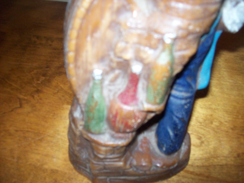 Vintage Bartender Keg Pourer Bar SOLID CARVED Candle