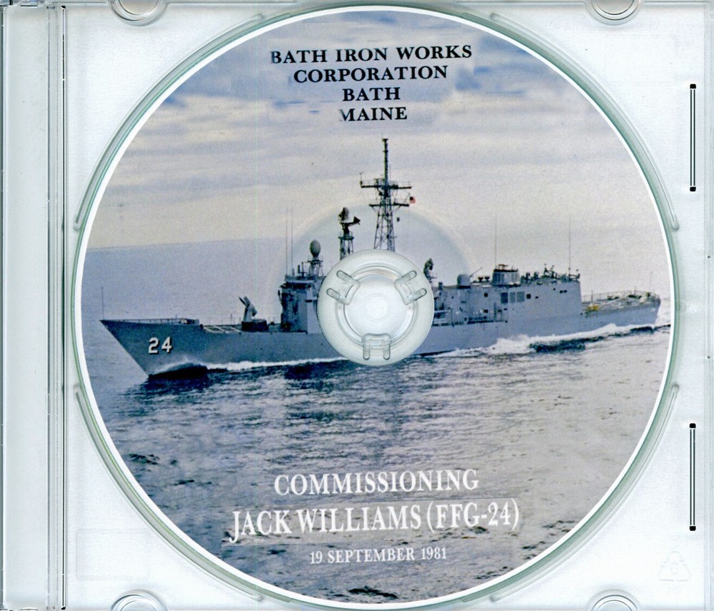 USS Jack Williams FFG 24 Commissioning Program 1981 Navy Plank Owners