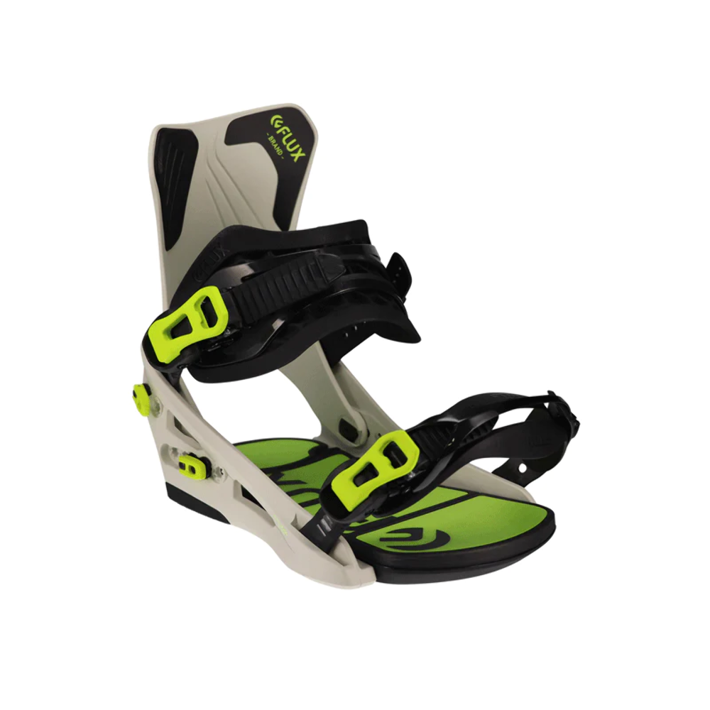 Flux - DS Snowboard Bindings - Grey/Yellow SALE