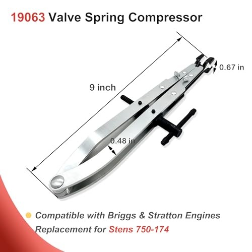 19063 Valve Spring Compressor Tool, Manual Engine Service Tool for Briggs and