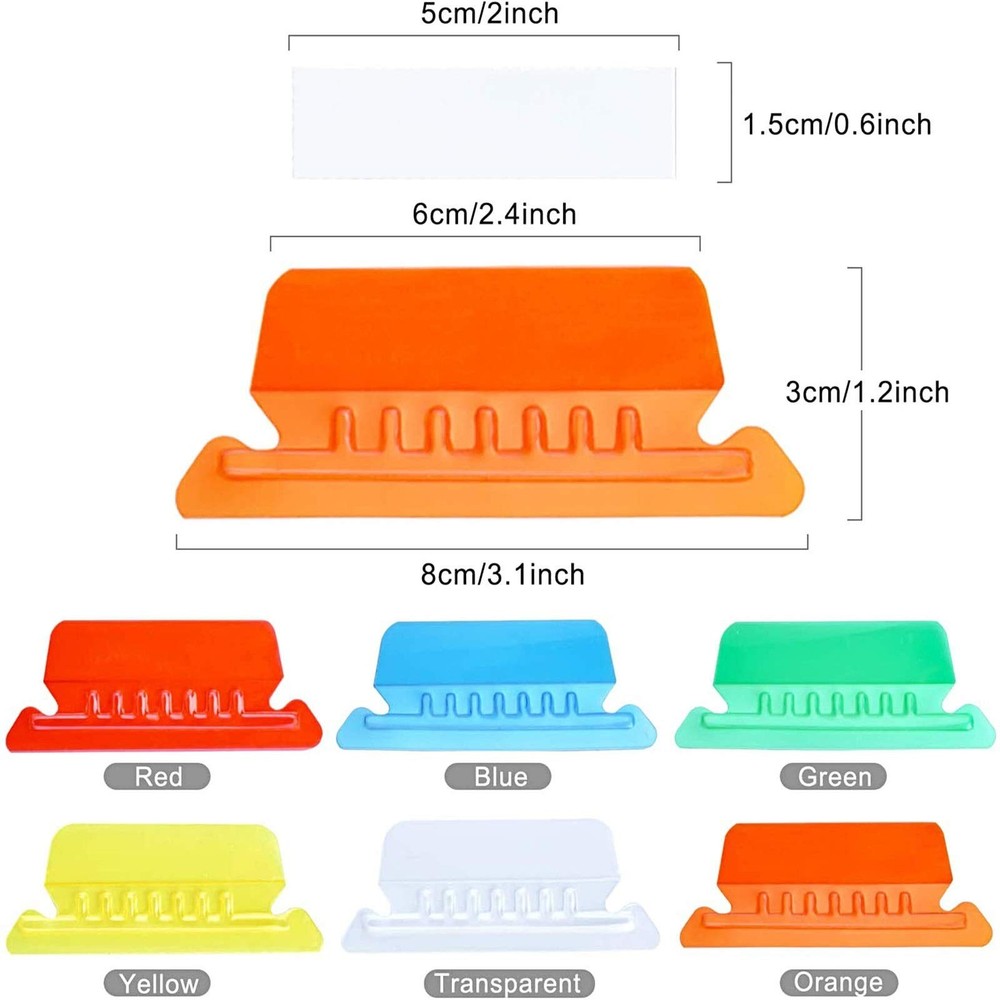 File Folder Tabs, 60+120 Sets Multicolor Hanging Folder Tabs With Inserts, 2 ...