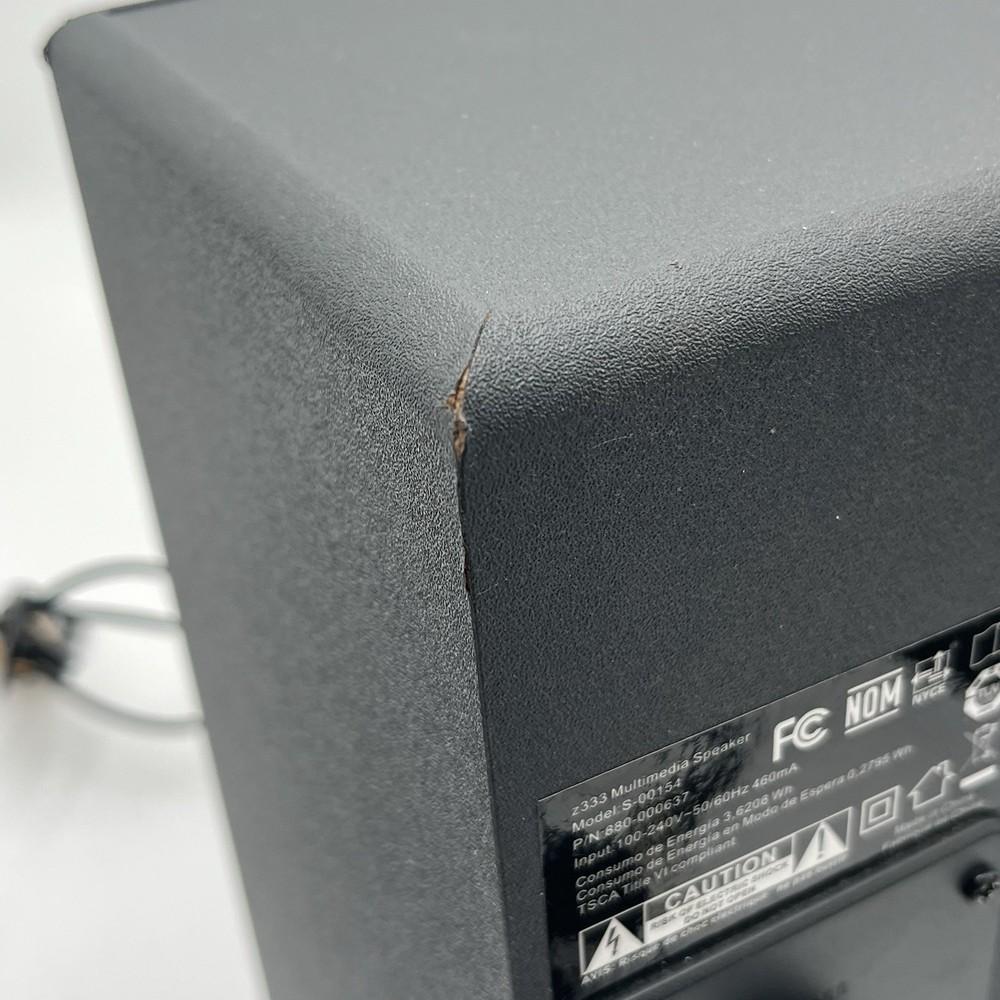 2.1 PC Studio Speaker System With Subwoofer 80W Logitech Tested