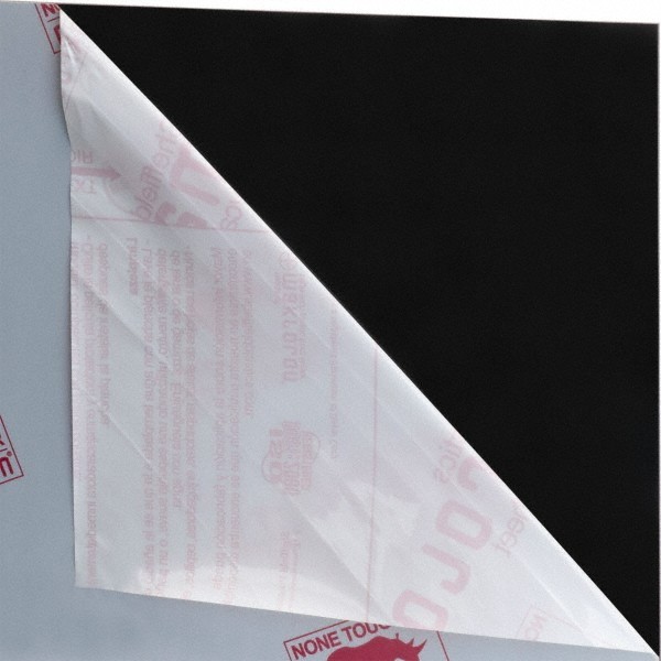 Black Polycarbonate Plastic Sheet: 24" x 24" x 1/8", +/- 10% Tolerance