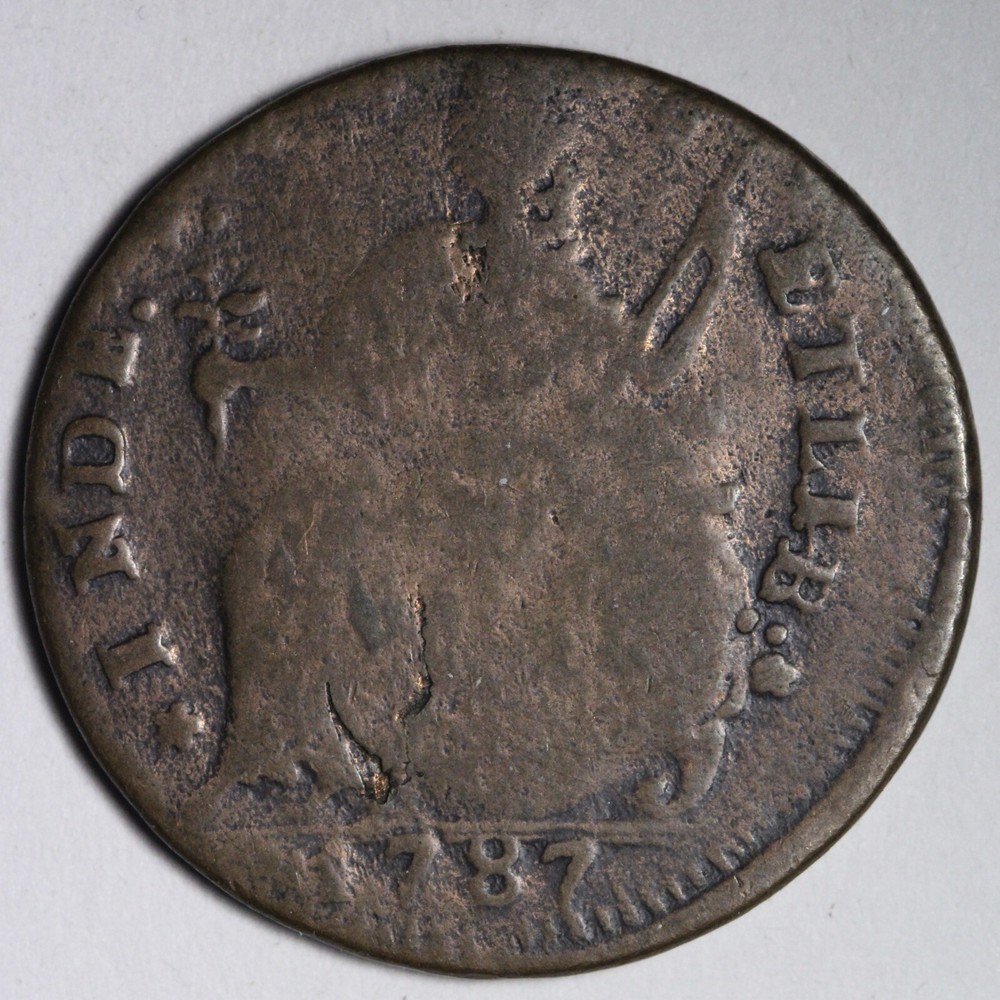 1787 Connecticut Colonial Cent VG E107 WULE