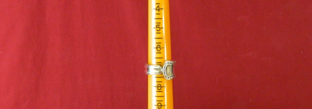 5 Silver Plated Spoon Rings Size 7 - 8 - 9 - A