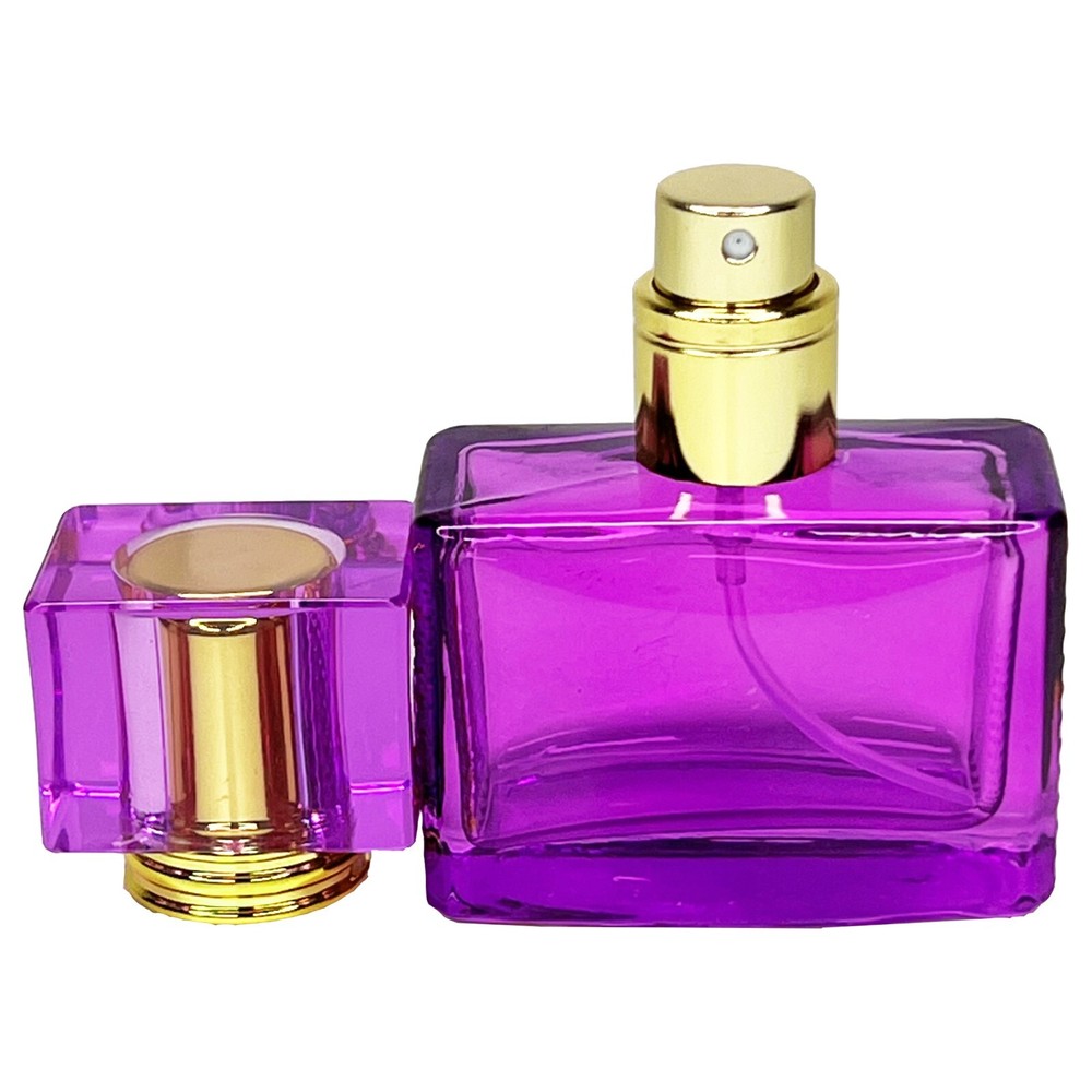 25ml 0.85oz colored glass empty perfume spray bottles refillable