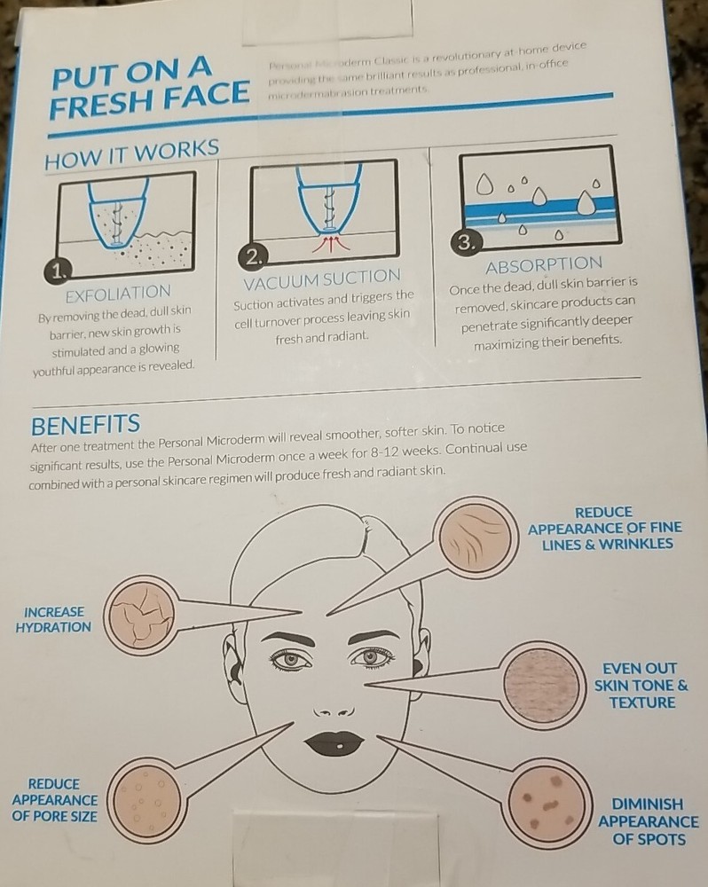 PMD Personal Microderm Classic At-Home Microdermabrasion Machine. Tested