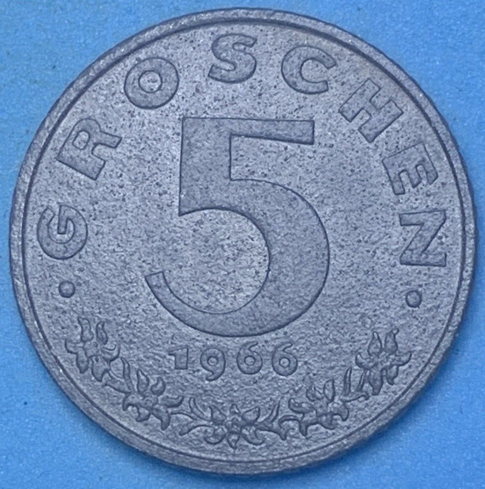 Austria 5 Groschen 1966 - Austrian Coin