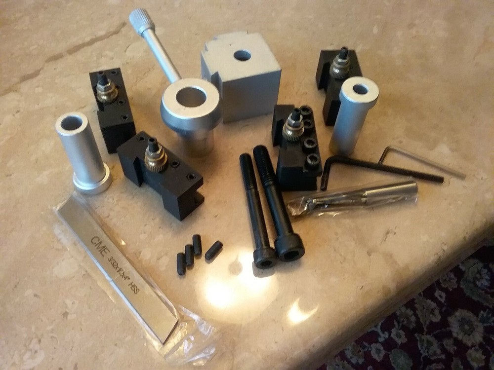 Precision Mini Quick Change Tool Post & Holders Set for Hobby Lathes 830M-new