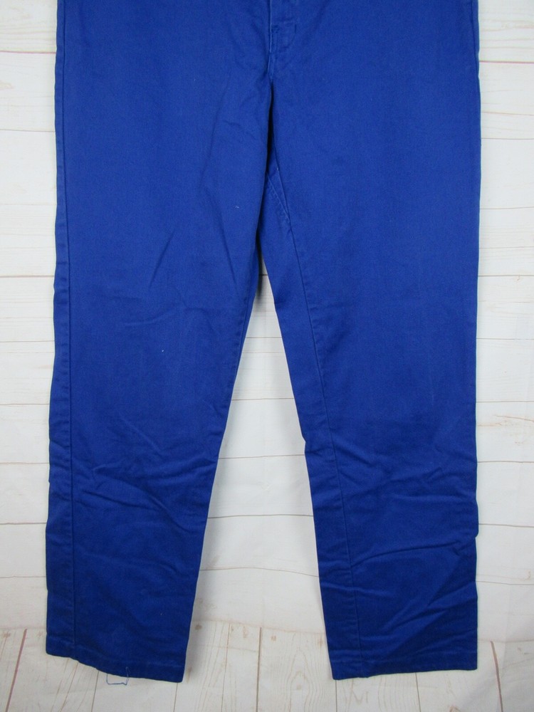 Workrite Mens Bright Blue Flame Resistance Work Pants Size 34 W63