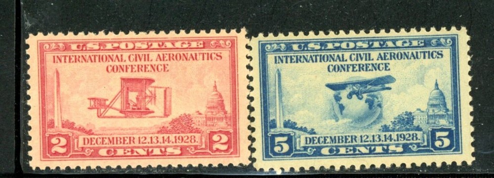 US Scott # 649, 650 - MNH - CV=$8.75 - Nice Centering    (20-C172)