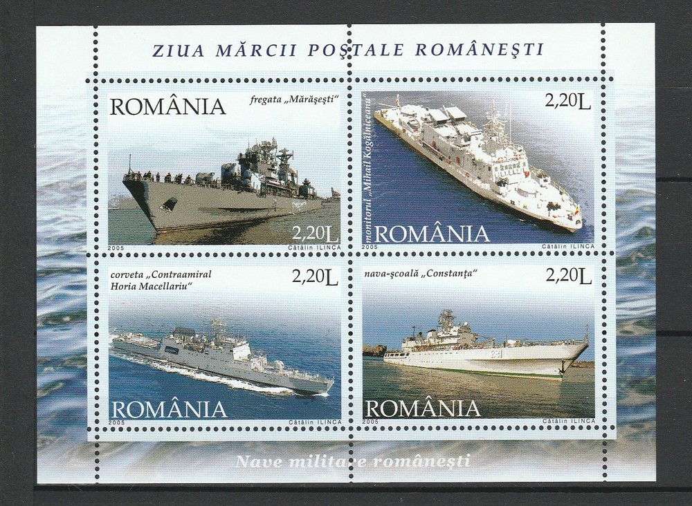Romania 2005 Ships, Navy, MNH block