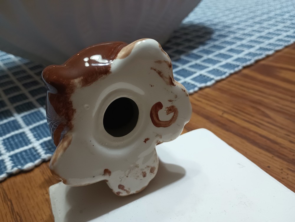 Glazed Ceramic Monkey, Hand Painted