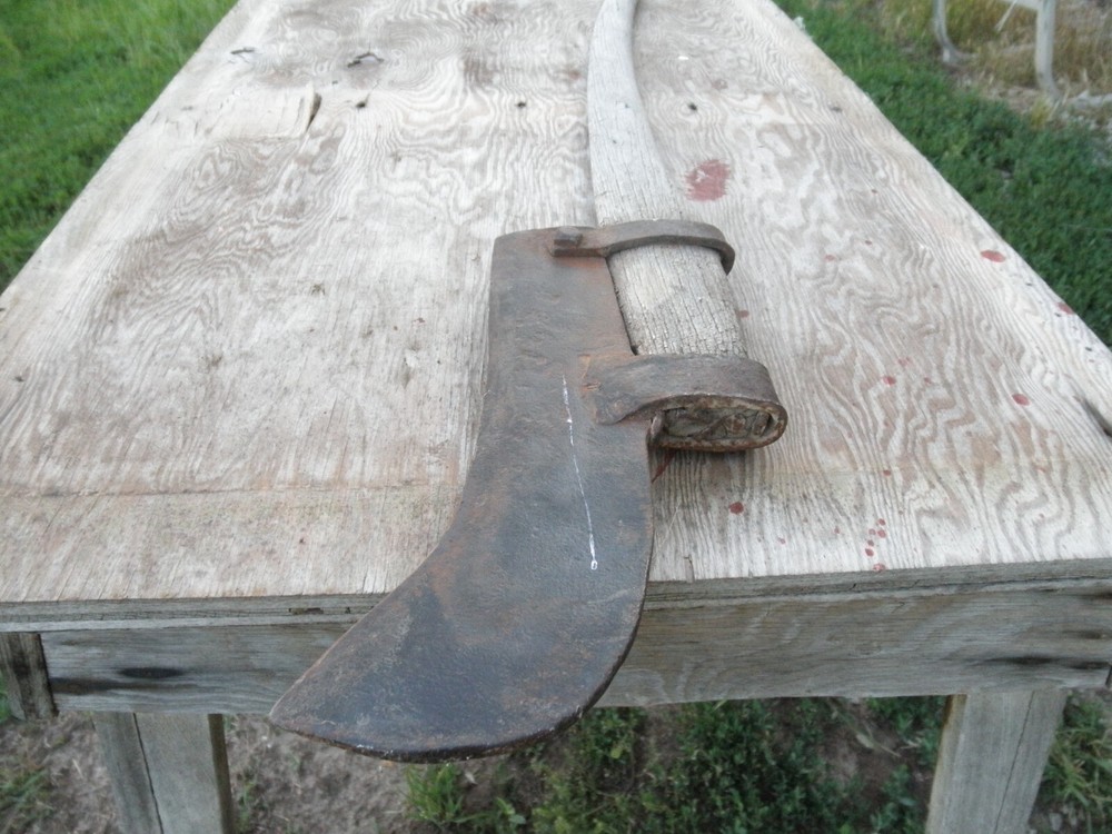 Curved Bill Hook Brush Axe WITH HANDLE fireman