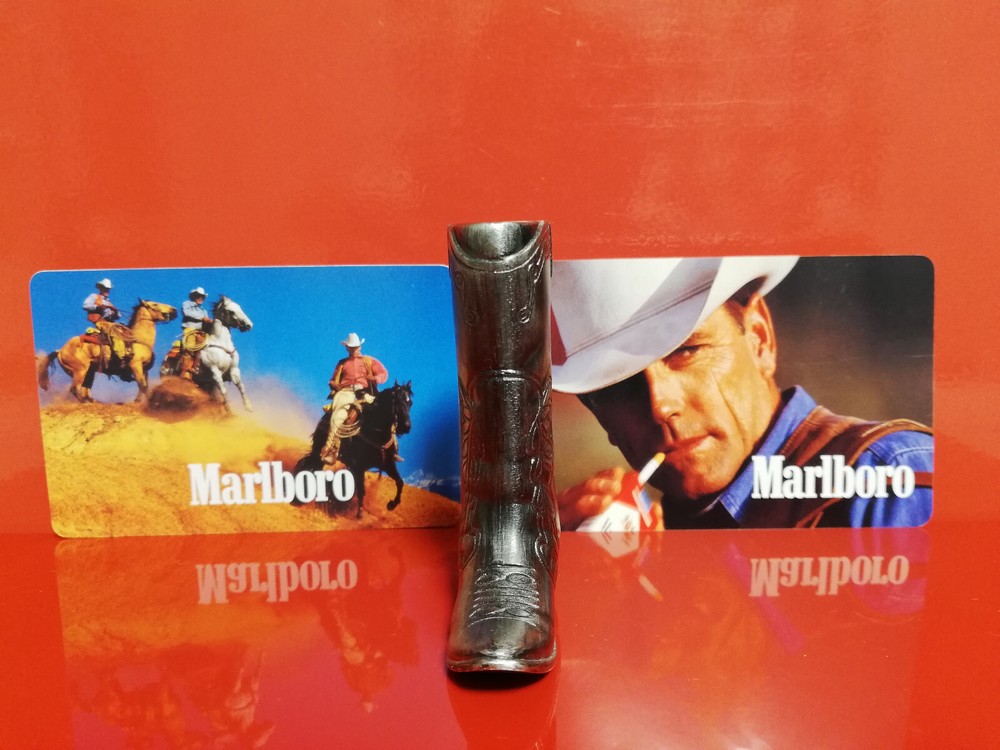 Marlboro Cowboy Boot Case for Mini Bic Lighter