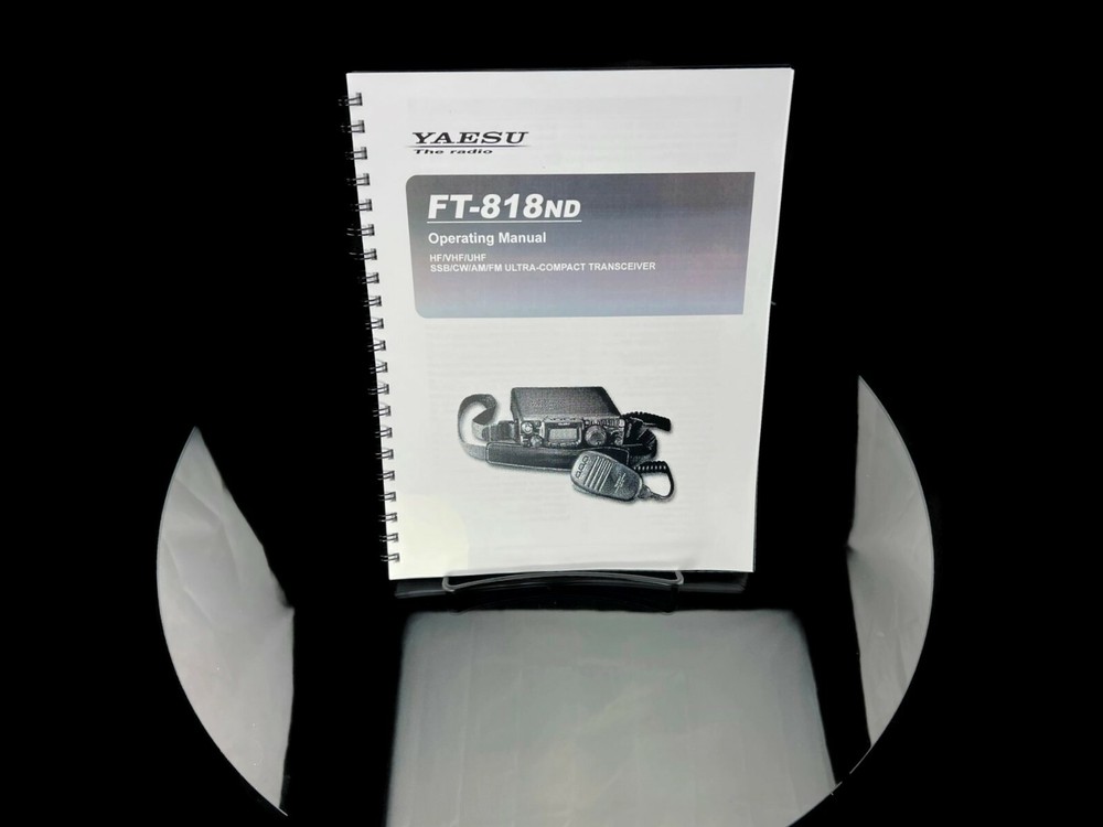 Yaesu FT-818ND Transceiver Instruction Manual Operating Guide Coil Bound