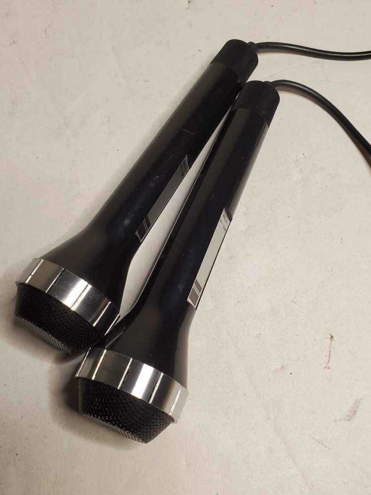 Pair (2) Vintage Sharp Microphone Model MDL-127 Working - Japan