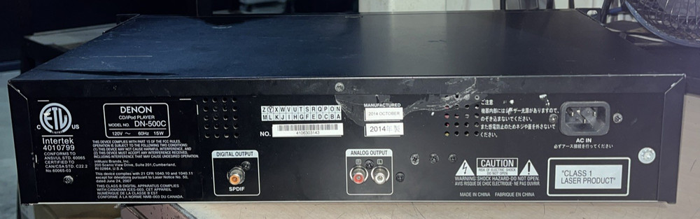 DENON DN-500C PROFESSIONAL CD IPOD PLAYER