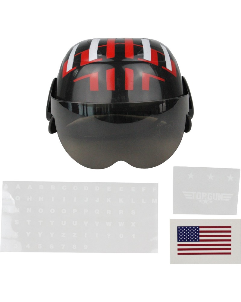 Child's Air Force Combat Pilot Black Top Gun Helmet With Defects