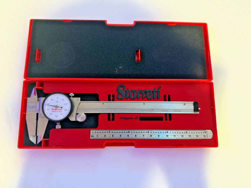 Starrett 120 / 120M Dial Caliper Case Insert – Custom Lettering (INSERT ONLY)
