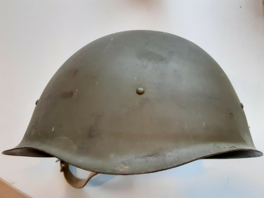 Post WWII Soviet Red Army M-1940  Helmet Dated 1948