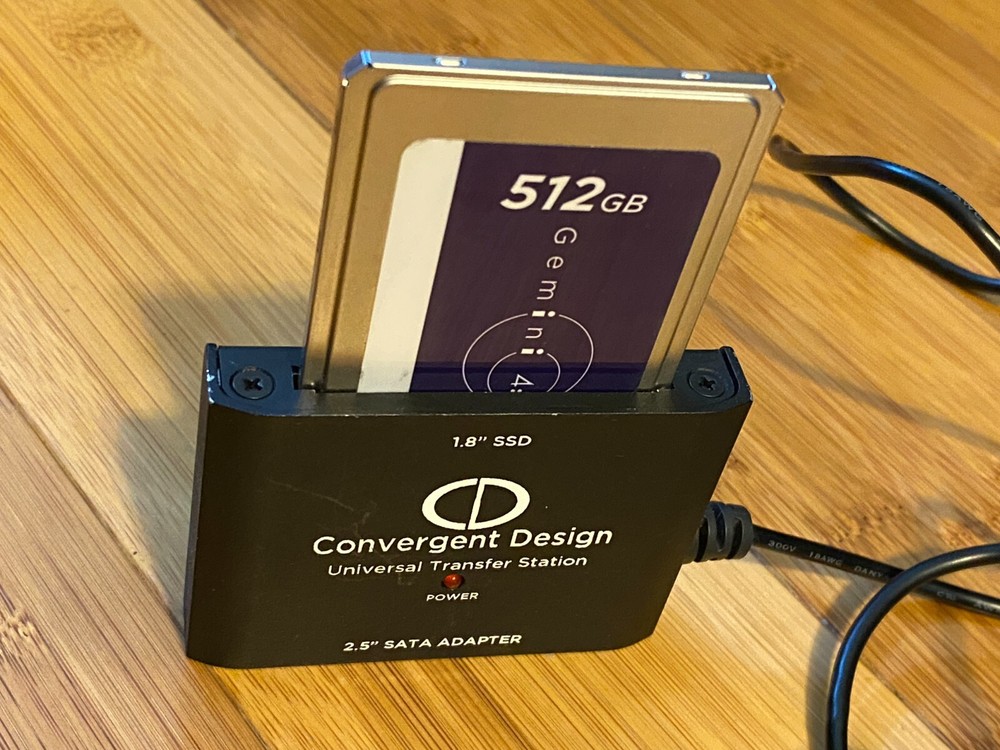 Convergent Design SSD USB Reader Transfer Station 4 Gemini 4:4:4 Video Recorder