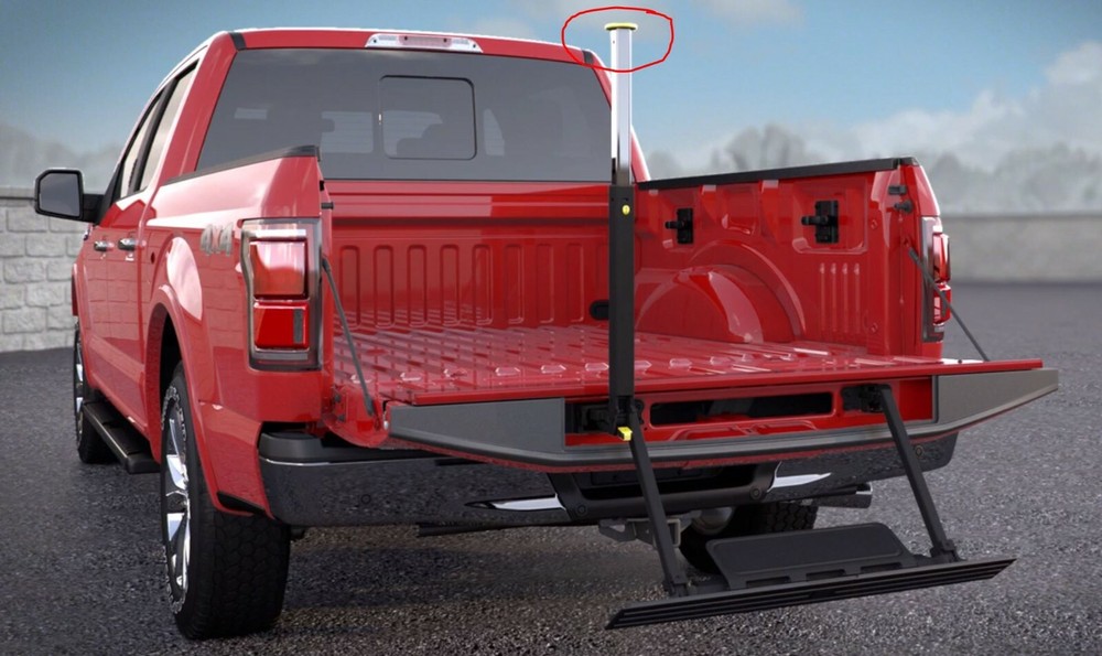 Ford Tailgate Telescoping Step Assist Bar Replacement Handle (Yellow)