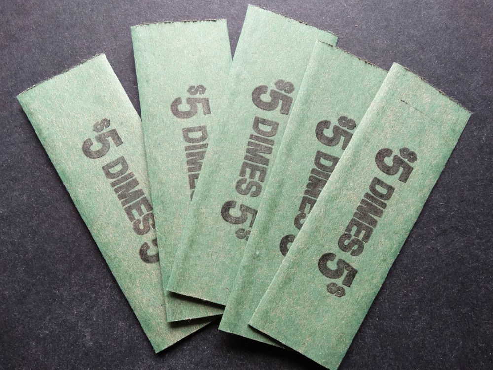 5 Dime Coin Wrappers