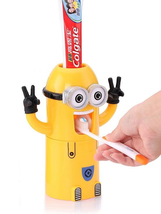 Toothbrush Holder Auto Toothpaste Squeezer Dispenser A3