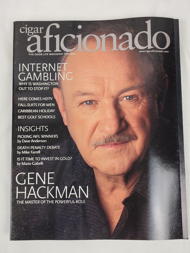 Cigar Aficionado Magazine October 2000 Gene Hackman