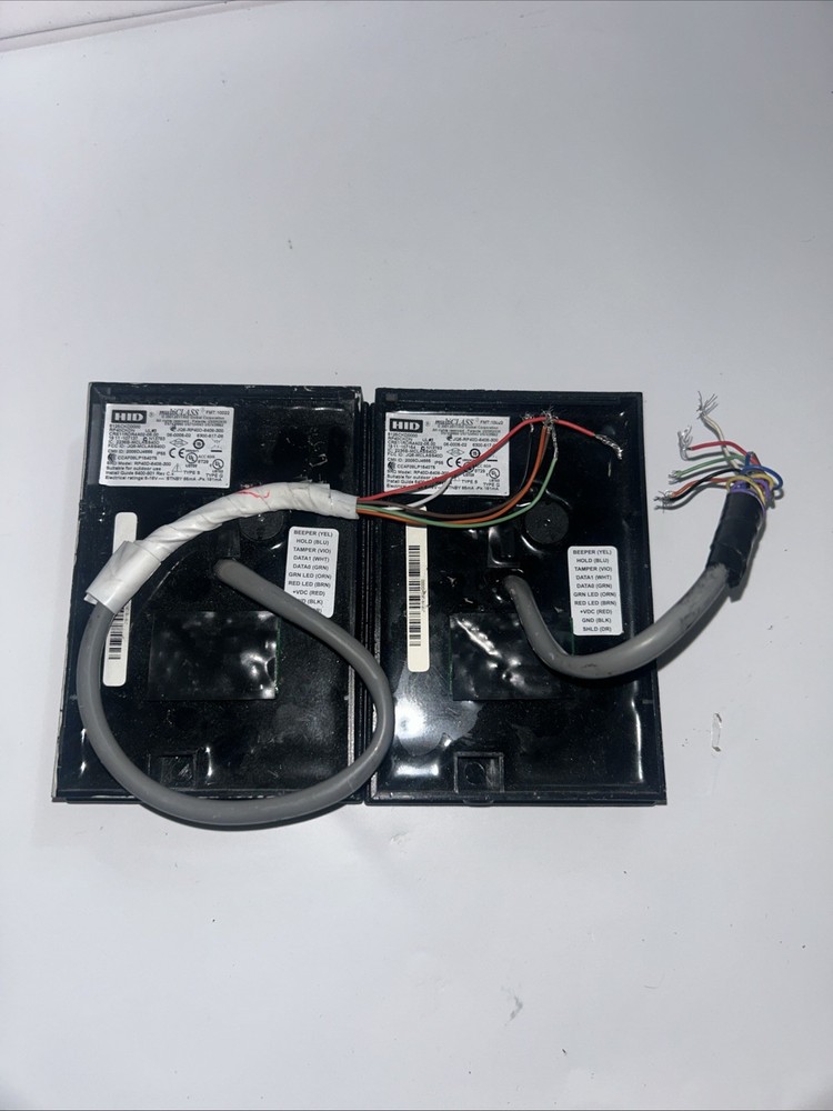 (2) HID 6125ckd0000 multiCLASS RP40 Wall Switch Reader With Backplate – Black