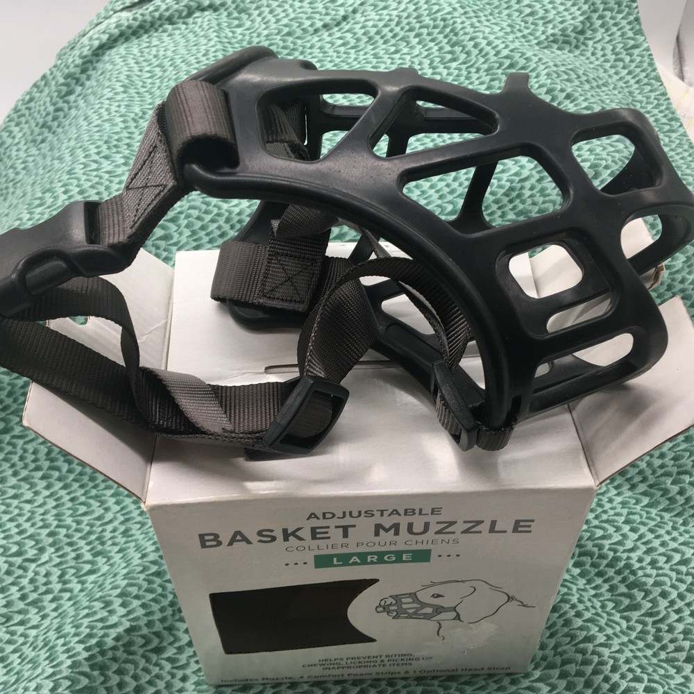 Top Paw Training Adjustable Dog/Canine Basket Muzzle (LARGE)