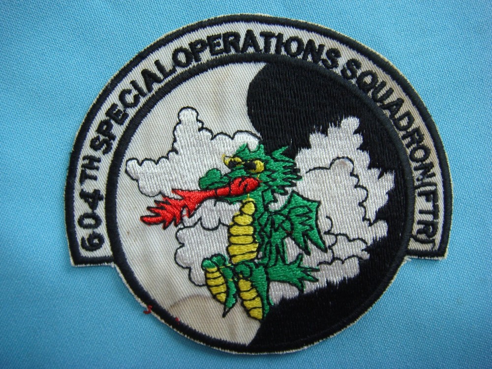 VIETNAM WAR  PATCH, US 604th  SPECIAL OPERATIONS SQUADRON  "FTR"