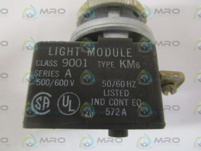 SQUARE D 9001-KM6 SER. A LIGHT MODULE UNMP