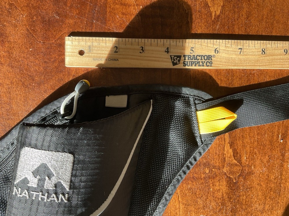 Nathan Hydration Waste Pack Water Bottle Holder Running Marathon Race Black