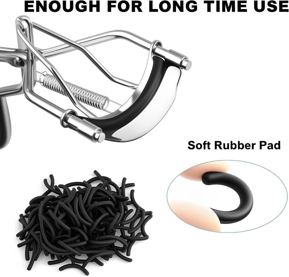 36Pack Compatible with Amazon Basics Eyelash Curler Refills,Silicone Rubber Eyel