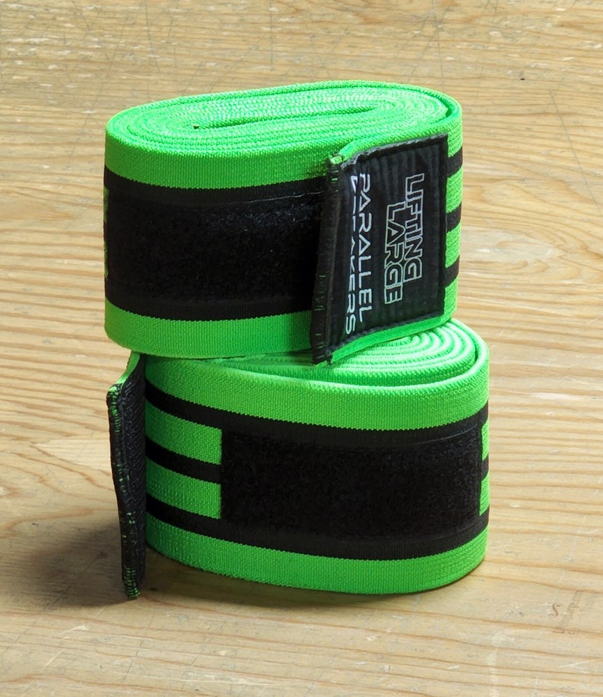 Parallel Breaker Powerlifting Knee Wraps 2m, 2.5, 3m. Hook and Loop Closure