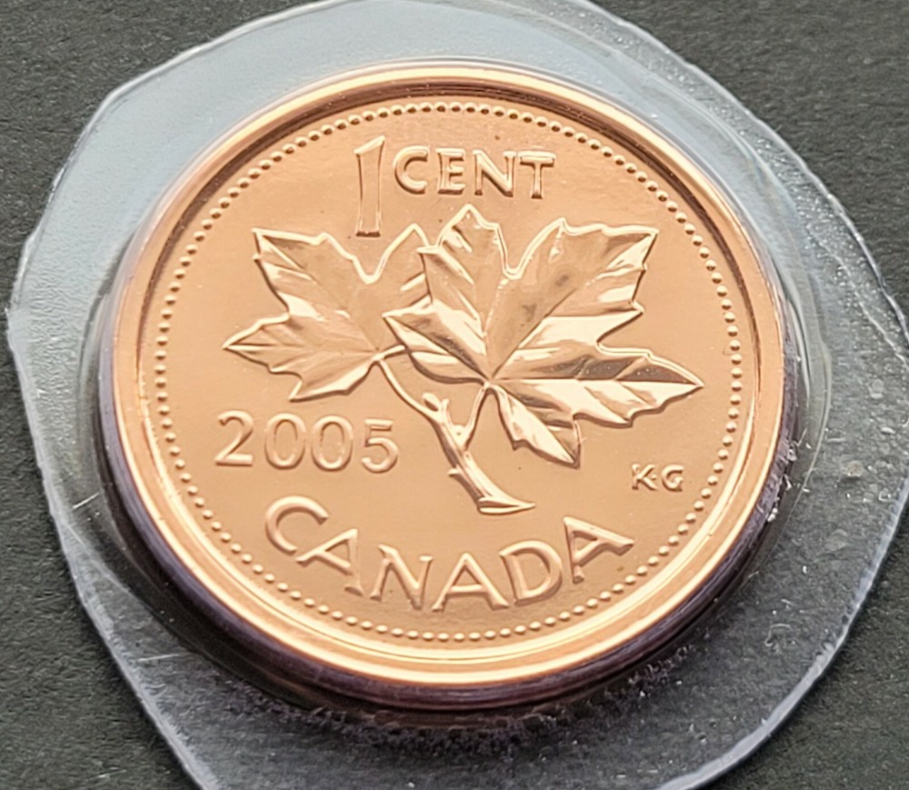 *** CANADA  ONE  CENT 2005 P  SEALED  ***  MAGNETIC  ***