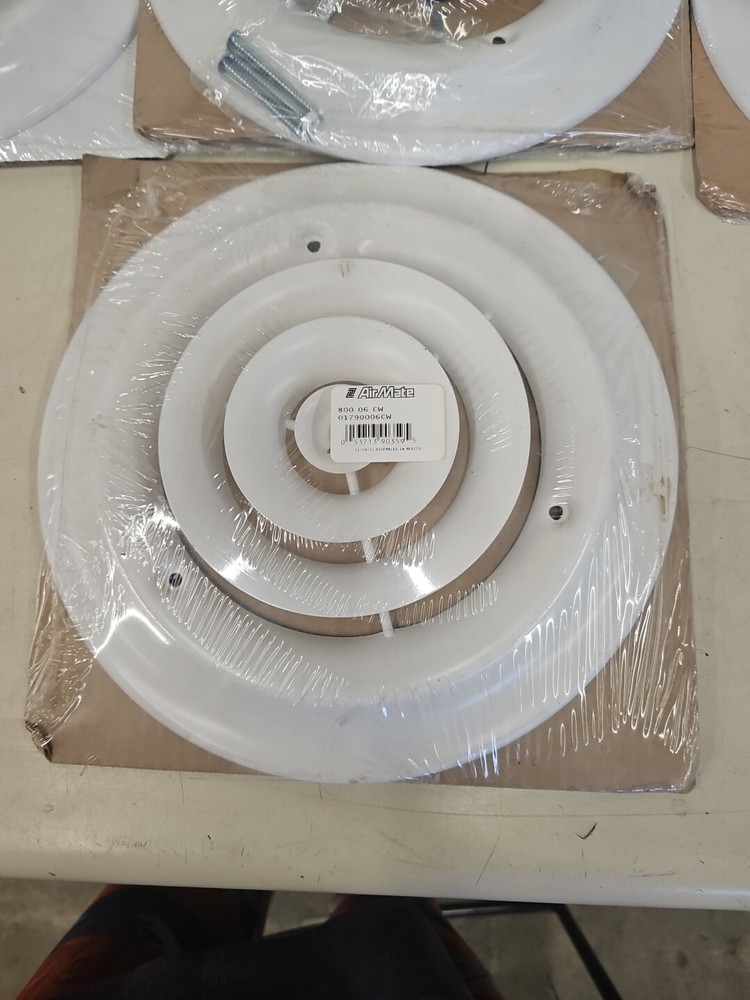 Lima, AirMate White 6" Ceiling Diffusers. Lot Of 7. GB8