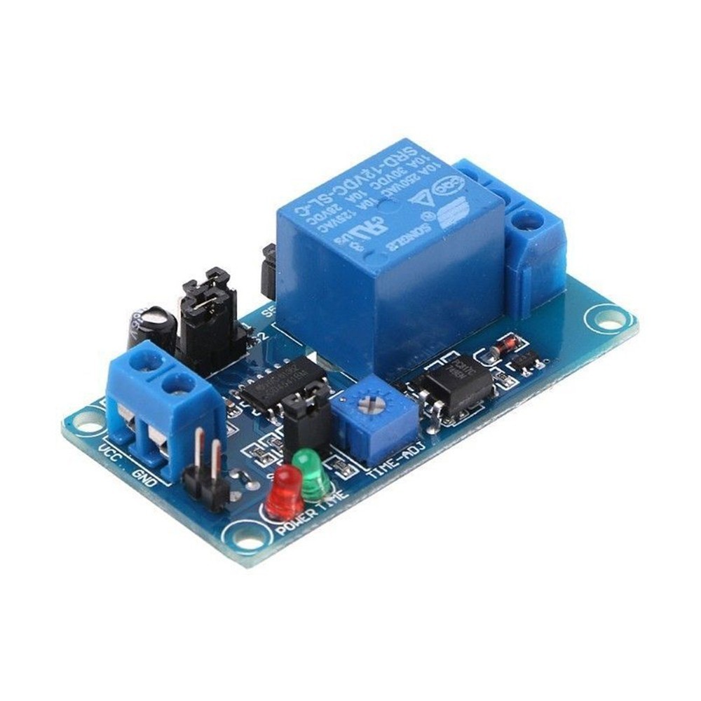 12V DC Delay Relay Switch with Time Adjustment and Protection Features