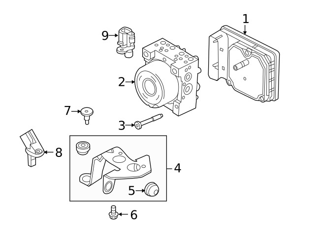 Genuine Ford ABS Sensor Bolt W500011-S442