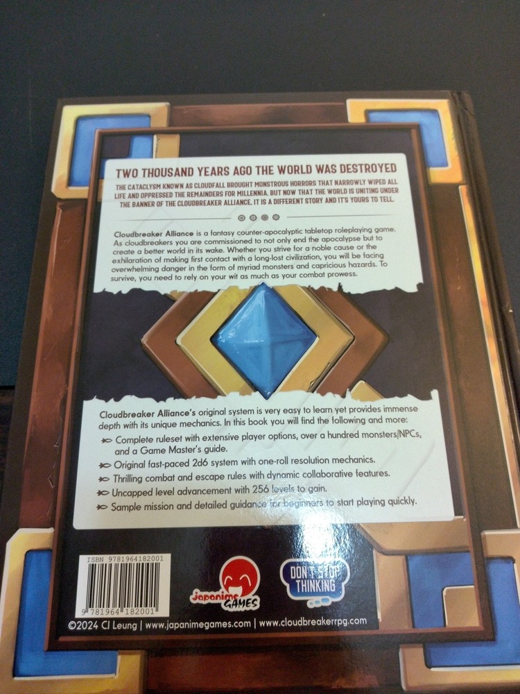 Cloudbreaker Alliance RPG, autographed
