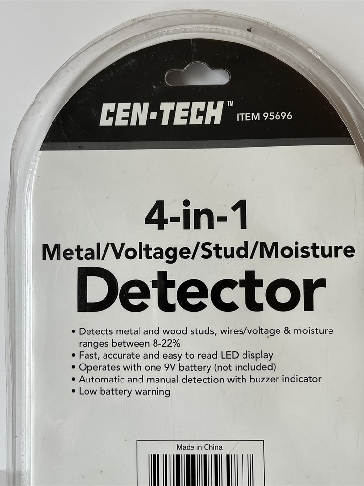Cen-Tech 4-in-1 Multi Function Detector Detects Moisture Studs Voltage Metal