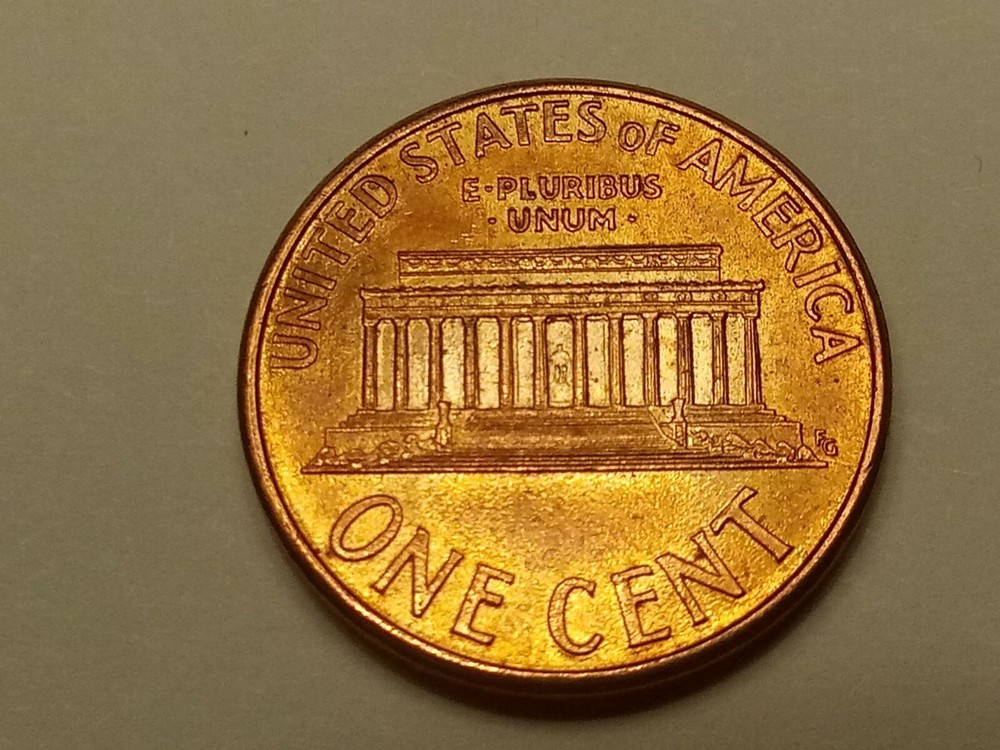 1993-Lincoln Red Toning Cent. BU.