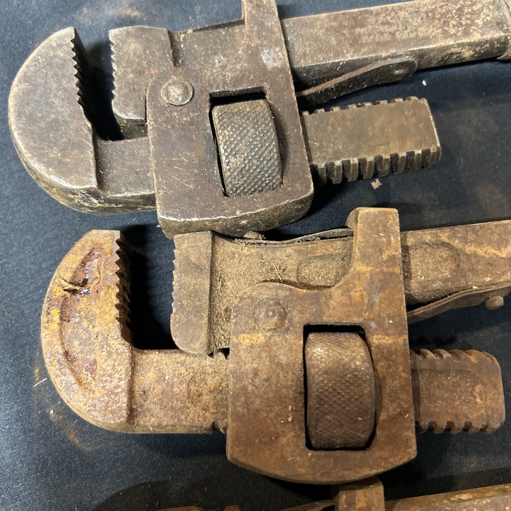 Lot Of 11 Pipe Wrenches