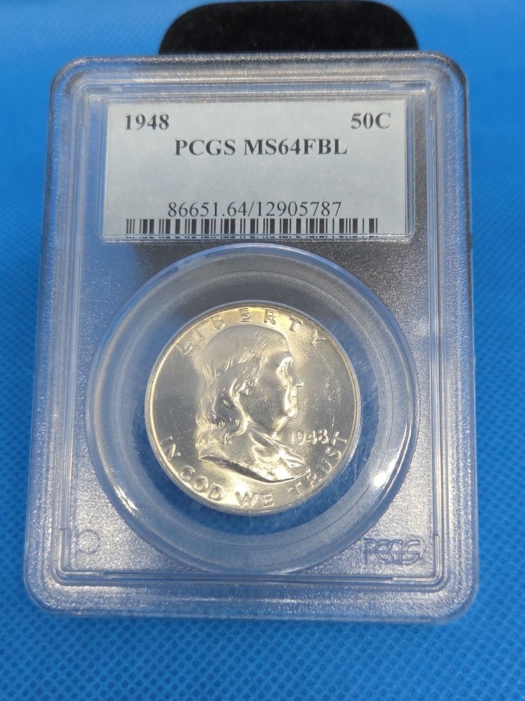 1948 P Franklin Half Dollar PCGS MS64FBL